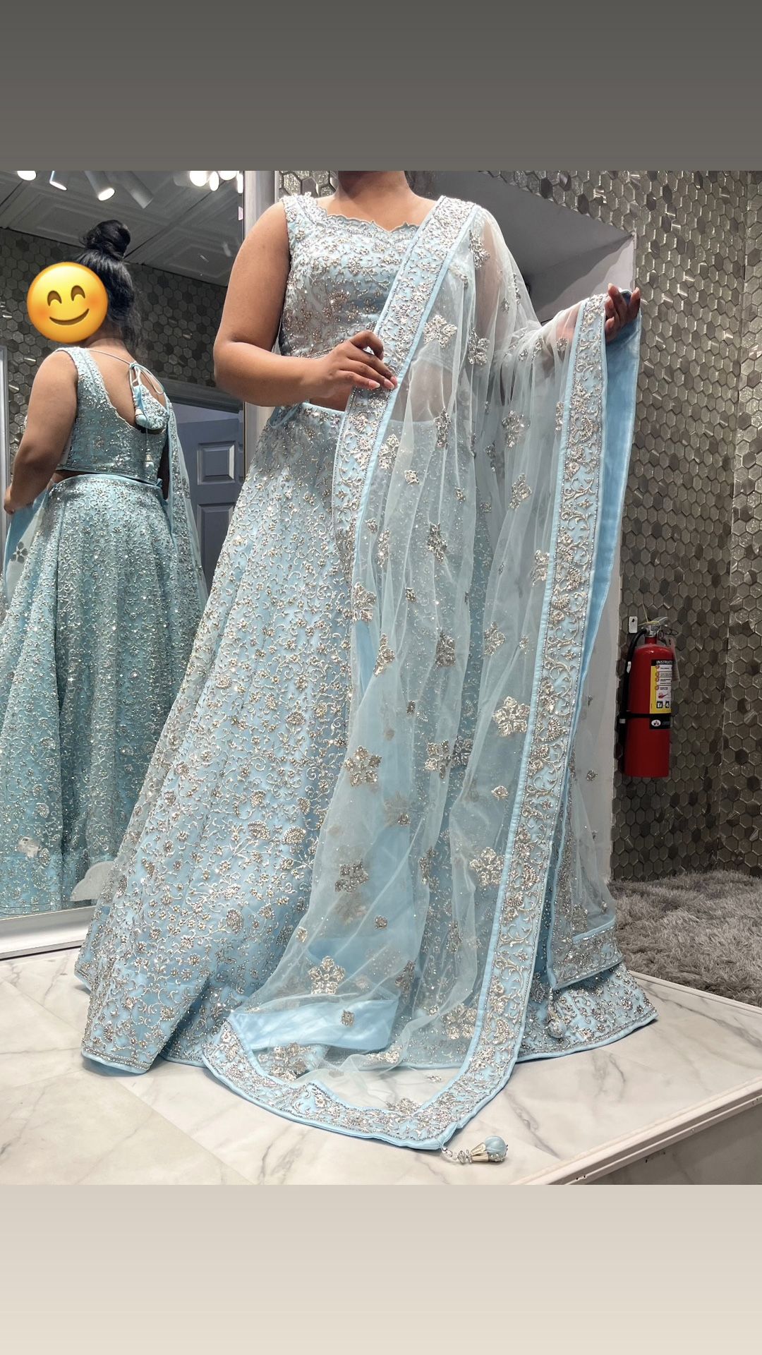 Light Blue Lehenga