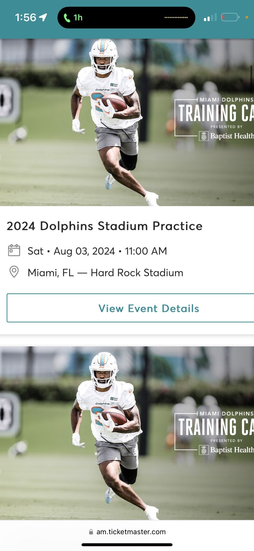 Dolphins Stadium Practice Tomorrow 8/3 At Hard Rock Stadium 