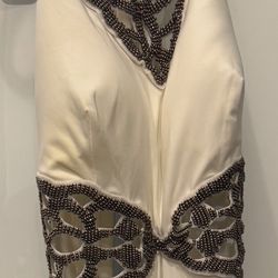 NEW Halter Top Beaded Formal Gown Size 5