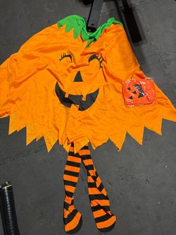 Kid Pumpkin Costume Girls Halloween/ Disfraz de Calabasa