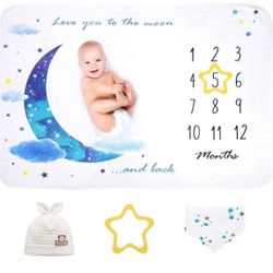 Monthly Milestone Blanket For Baby