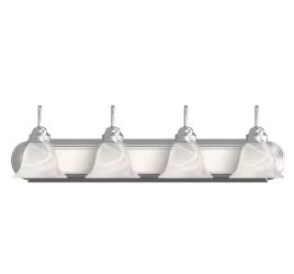 4-Light Brushed Nickel Bath Light