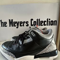 Nike Air Jordan 3 Retro Black Cement Size 12. (READ)