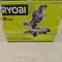 Ryobi 14 Amp Corded 10 in. Compound Miter Saw with LED Cutline Indicator