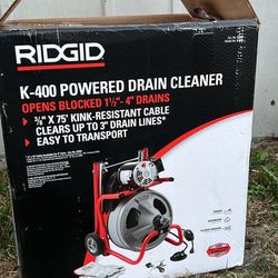 Ridgid K-400 Powered Drain Cleaner 