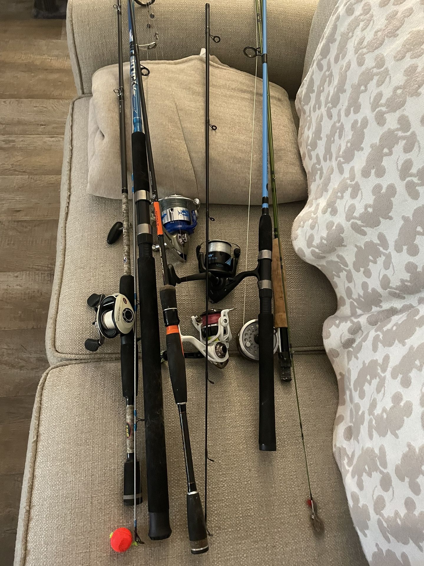 Fishing Gear Collection Tons Of Rods Reels And Tackle 