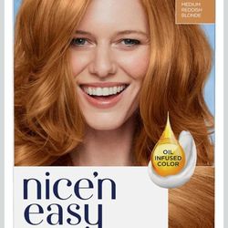 2 Applications of Clairol Nice'n Easy (medium reddish blonde- 8R) Hairdye