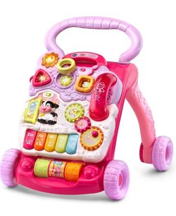 VTech Sit-to-Stand Learning Walker (Frustration Free Packaging), Pink