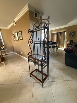 Liquor Shelving Unit/Alcohol Shelf with Wine Rack