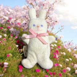 Small vintage Fisher-Price plush bunny rabbit from 1978.