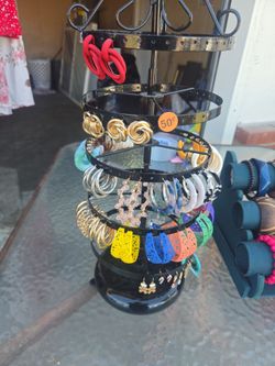 Earrings and bracelets