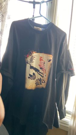 Distressed Korn Adidas long sleeve Size L