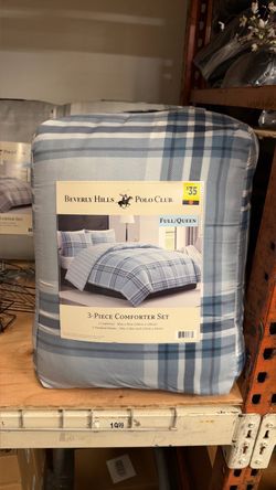 Beverly Hills Polo Club 3-Piece Comforter Set Full/Queen