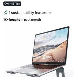 💻 Nulaxy C3 Aluminum Laptop Stand – Silver | Sleek, Stable, Ergonomic ✨  🚀 Upgrade your workspace instantly with this premium aluminum laptop stand 