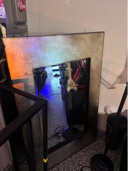 Home decor XL mirror table lamp