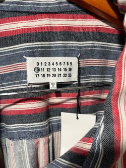 Maison margiela robe striped designer new rare men’s size 48 XL