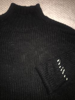 black turtle neck