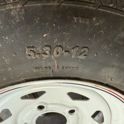 5.30-12 SMALL UTILITY TRAILER WHEEL