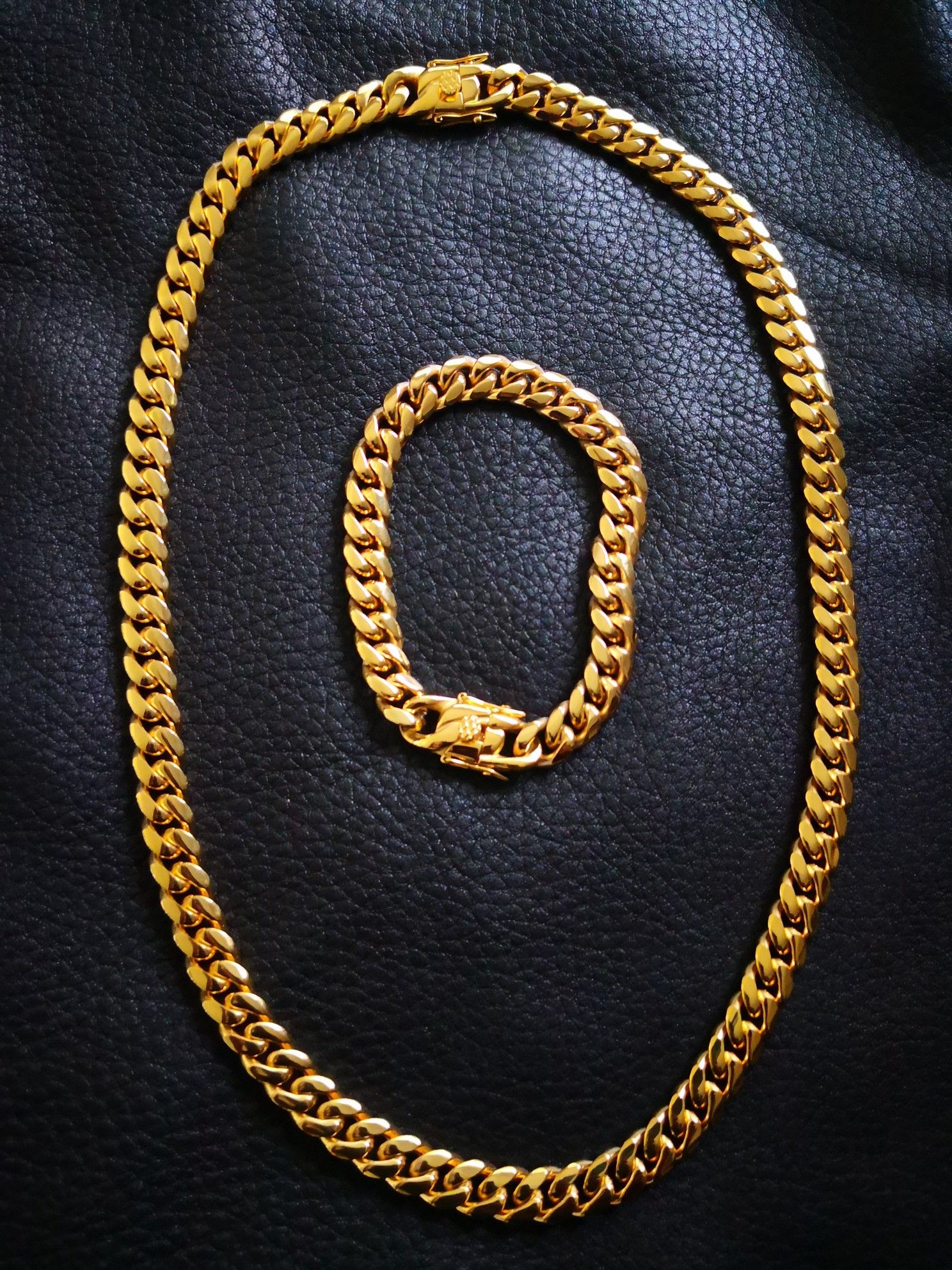 18k Gold Cuban Link 10mm 24",All Products : American Fashion Style Bags On Sale