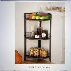 Corner shelf organizer