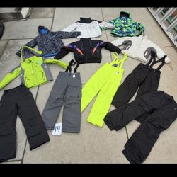 Junior Size 14, 16, & 18 Ski/ Snow Clothes. Winter Jackets Pants And Bibs 