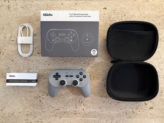 8BitDo Pro 2 Wireless Bluetooth Gamepad + Travel Case (open box)