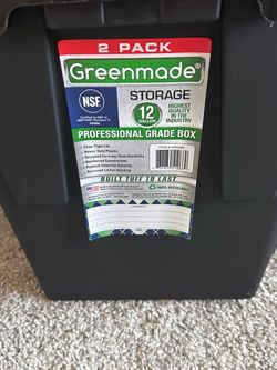 12-Gallon Professional Grade Storage Boxes - QTY 10
