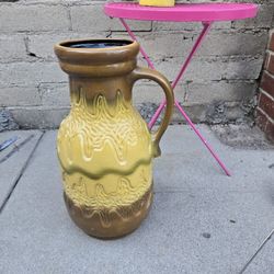 Beautiful Huge 1960s German Vase 2 Foot Beauty