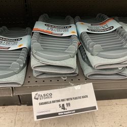 Casabella 2 In 1 Drying Mat With Plastic Dish Rack