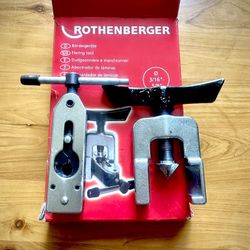 Rothenberger Flare Fitting Tool HVAC Copper Refrigerant HVAC Heat Pumps & A/C Piping 