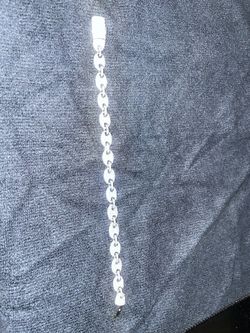 7.5in Puff Link Moissanite Bracelet