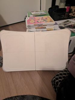 Wii balance board and games