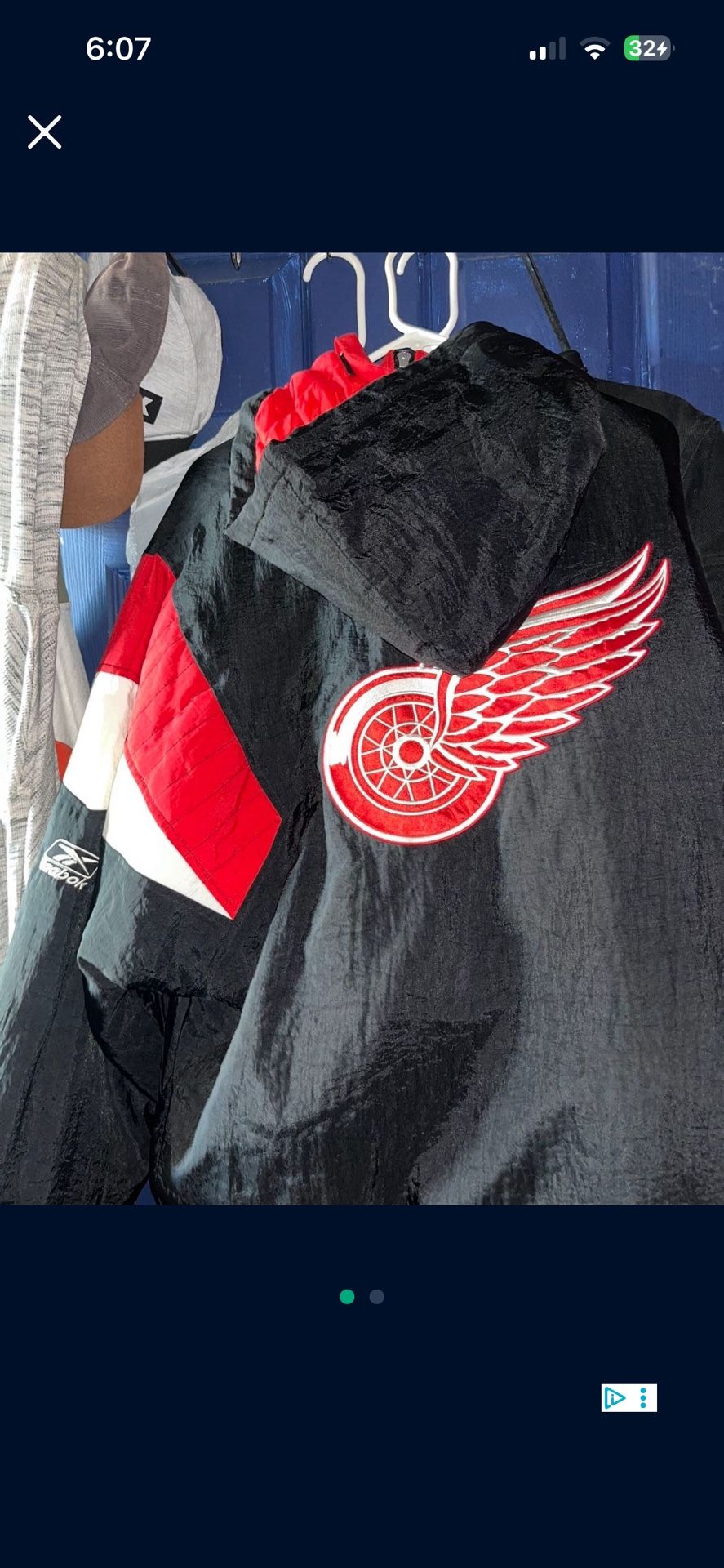 Red Wings NHL jacket vintage