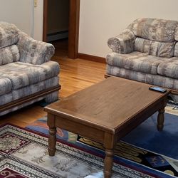 3-piece Living Room Sofa Loveseat & Coffee Table