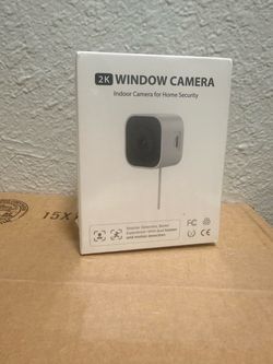 3MP 2K Window Camera with Full Color Night Vision, Indoor Home Security Camera