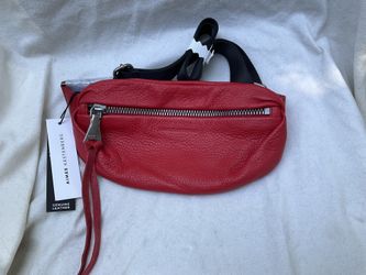 New w/tags Aimee Kestenberg Milan Leather Bum/Fanny Bag Cherry Red