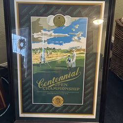 Golf Framed US Open Print