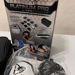 MANGROOMER - PLATINUM PRO New Self-Haircut Kit and Advanced Hair Clippers with Lithium Max Battery, 9 Length Guards and Included Bonus Storage Case, 