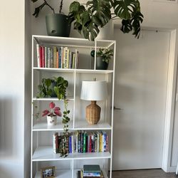 Steel 36in Bookcase - White