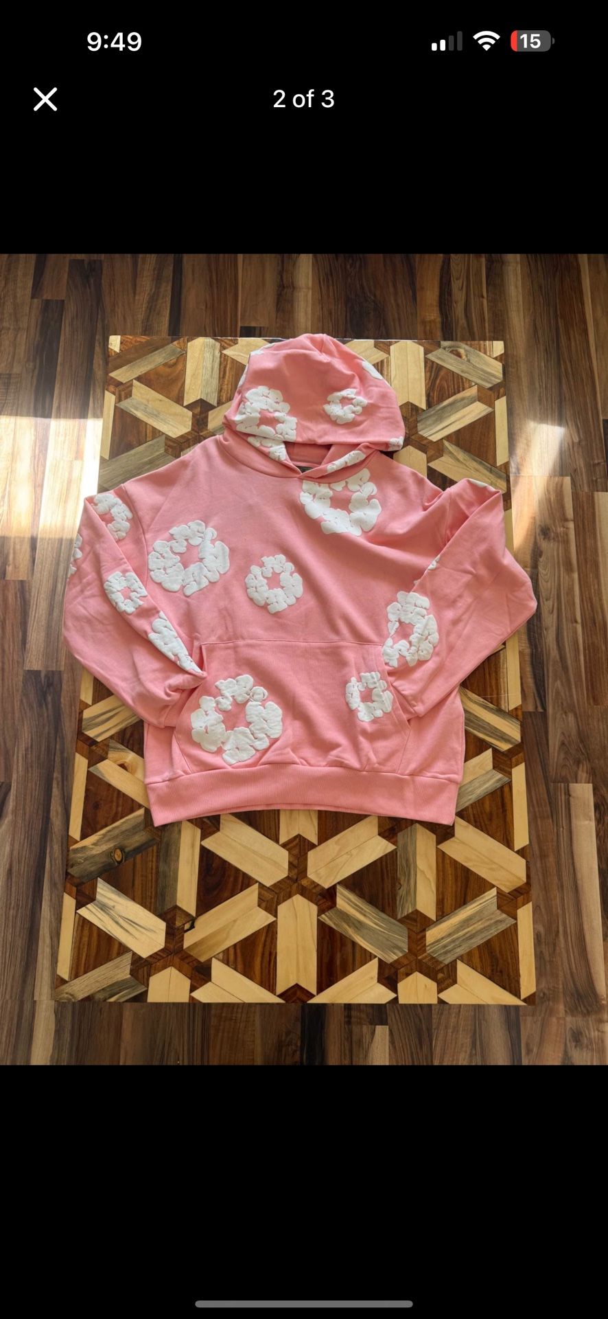 Pink Danim Tears Hoodie