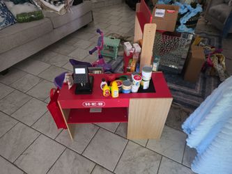 HEB wood Kids Grocery Checout stand