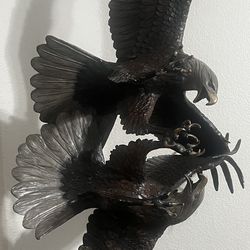 Large Double Eagle “ Rapture “ Bronze Statue / Sculpture 