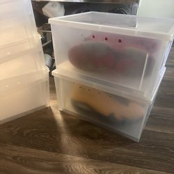 Clear Shoe Boxes