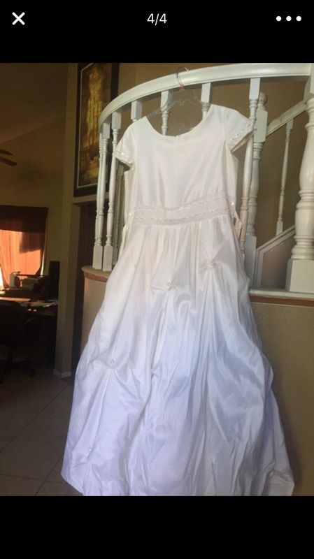 White Flower Girl Dress