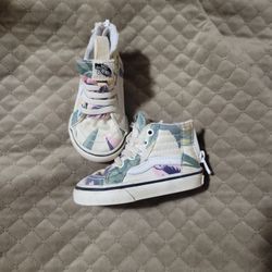 Vans SK8 Hi “Off The Wall” floral zip up hi-top 