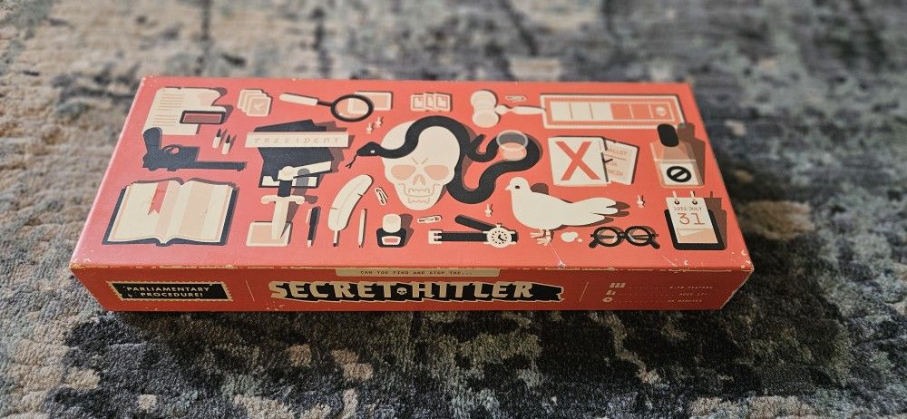 Secret H1tler Board Game Strategy and Betrayal Very Good Condition 2016