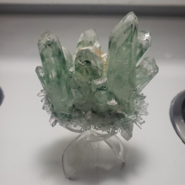 Large Phantom Quartz With Citrine On Top..