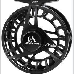 Maxcatch AVID PRO Nymph Fly Reel, CNC-Machined Large Arbor Full Frame Fly Fishing Reel for Euro Nymph