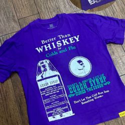 Awful Lot Of Cough Syrup Whiskey Tee Size XL