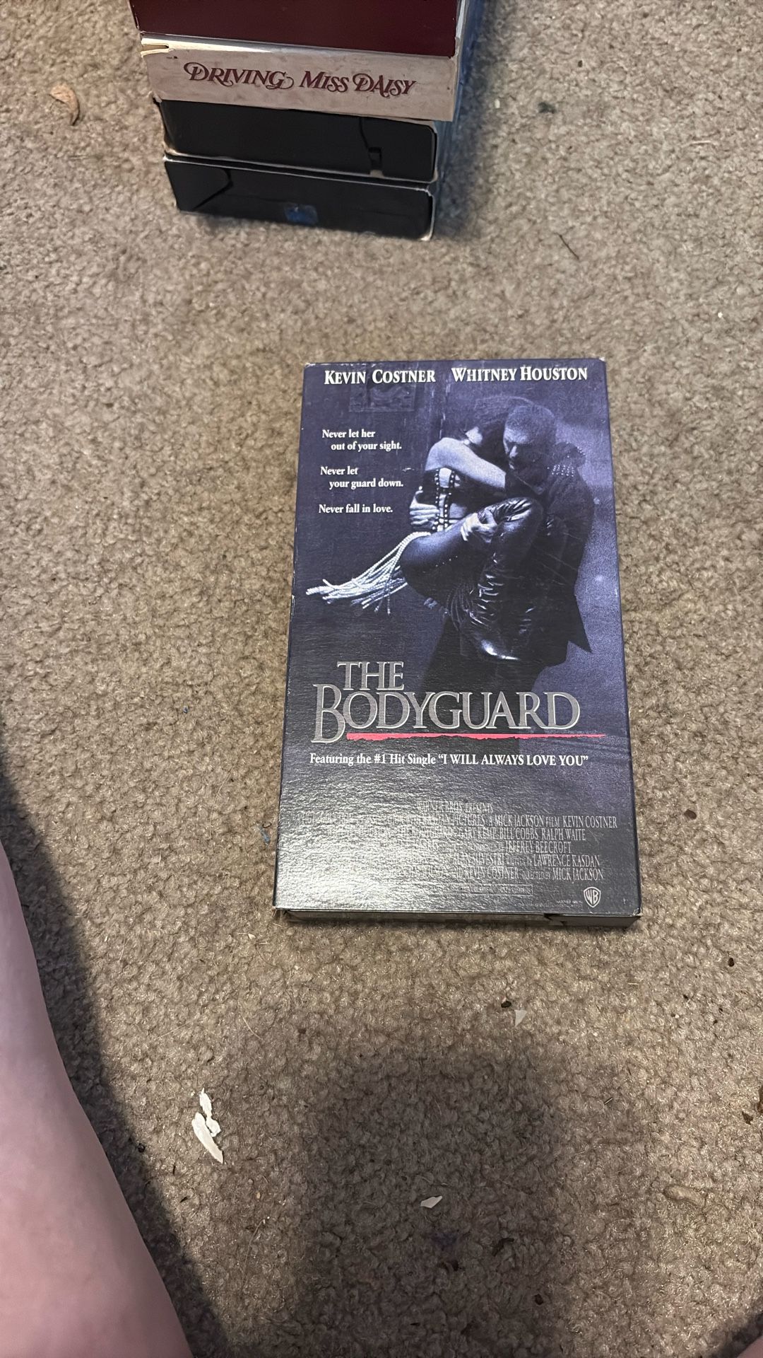 The bodyguard VHS